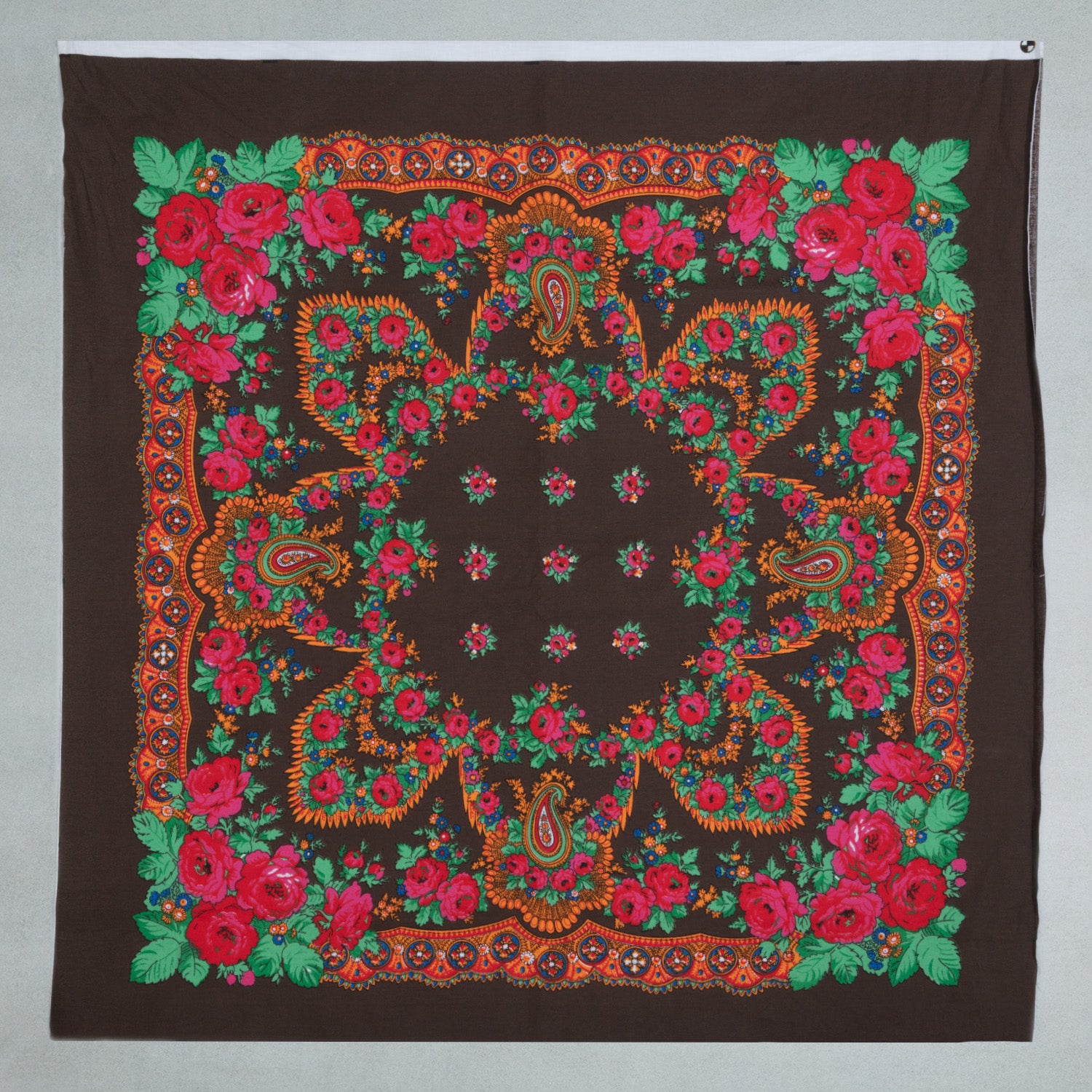 Portuguese folk cotton fabric for shawls