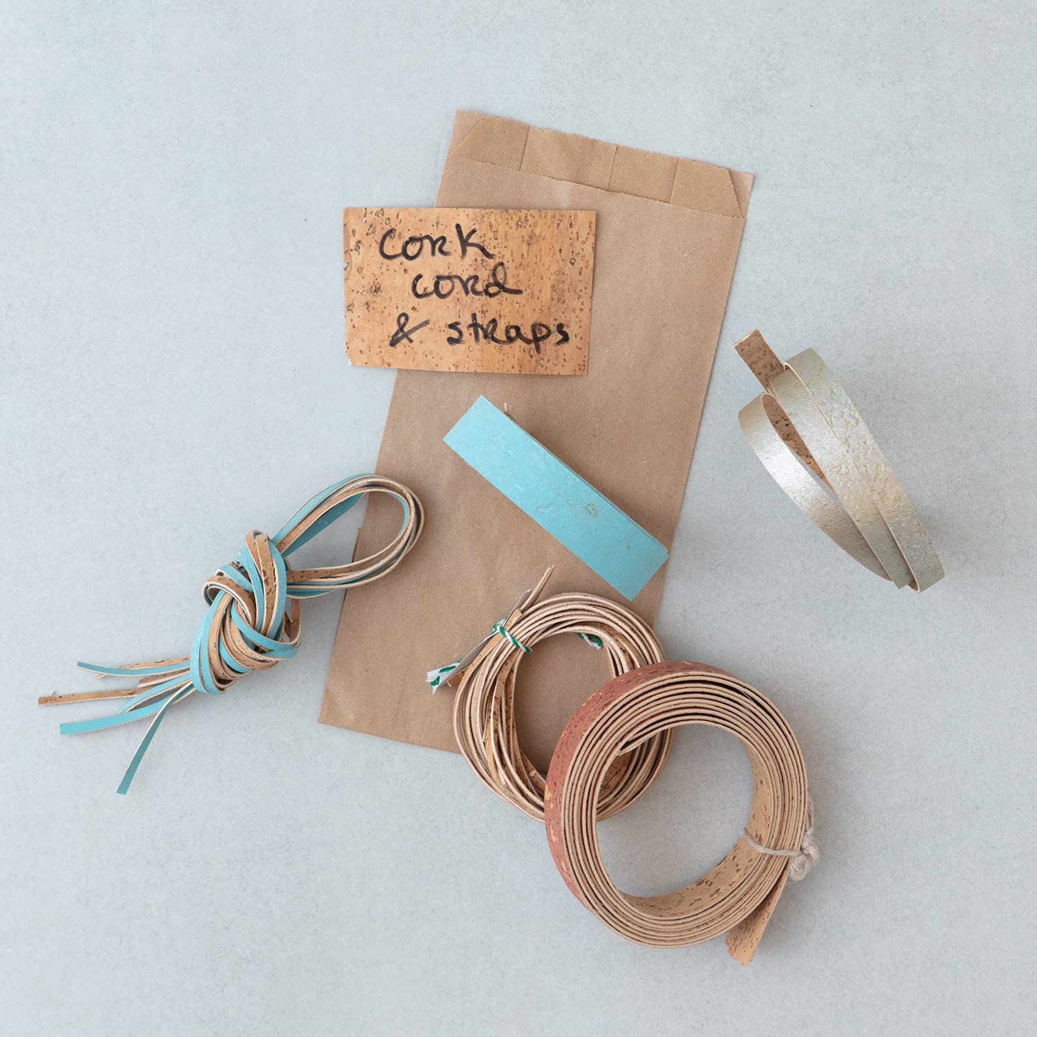 Flat Cork Cord and Straps