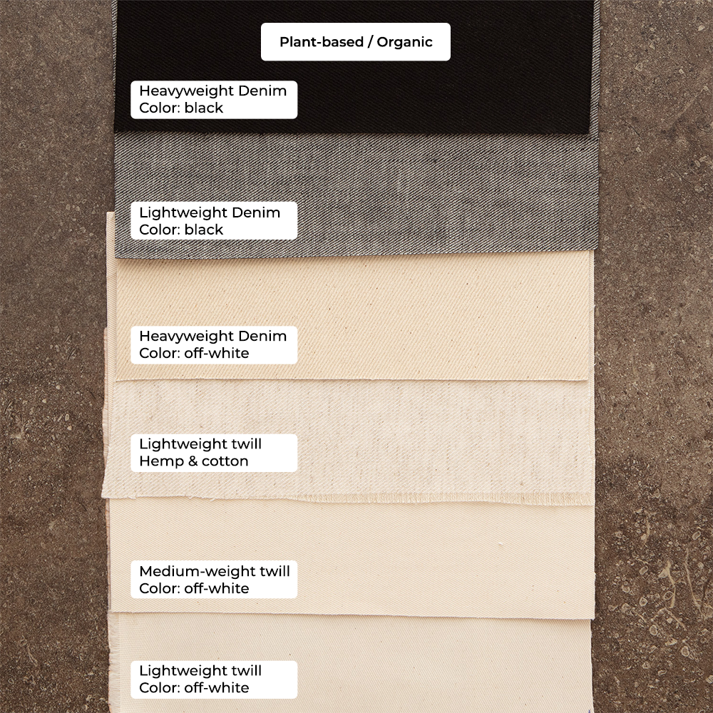 Coloured cork fabric - Brown shades - plant-based backings
