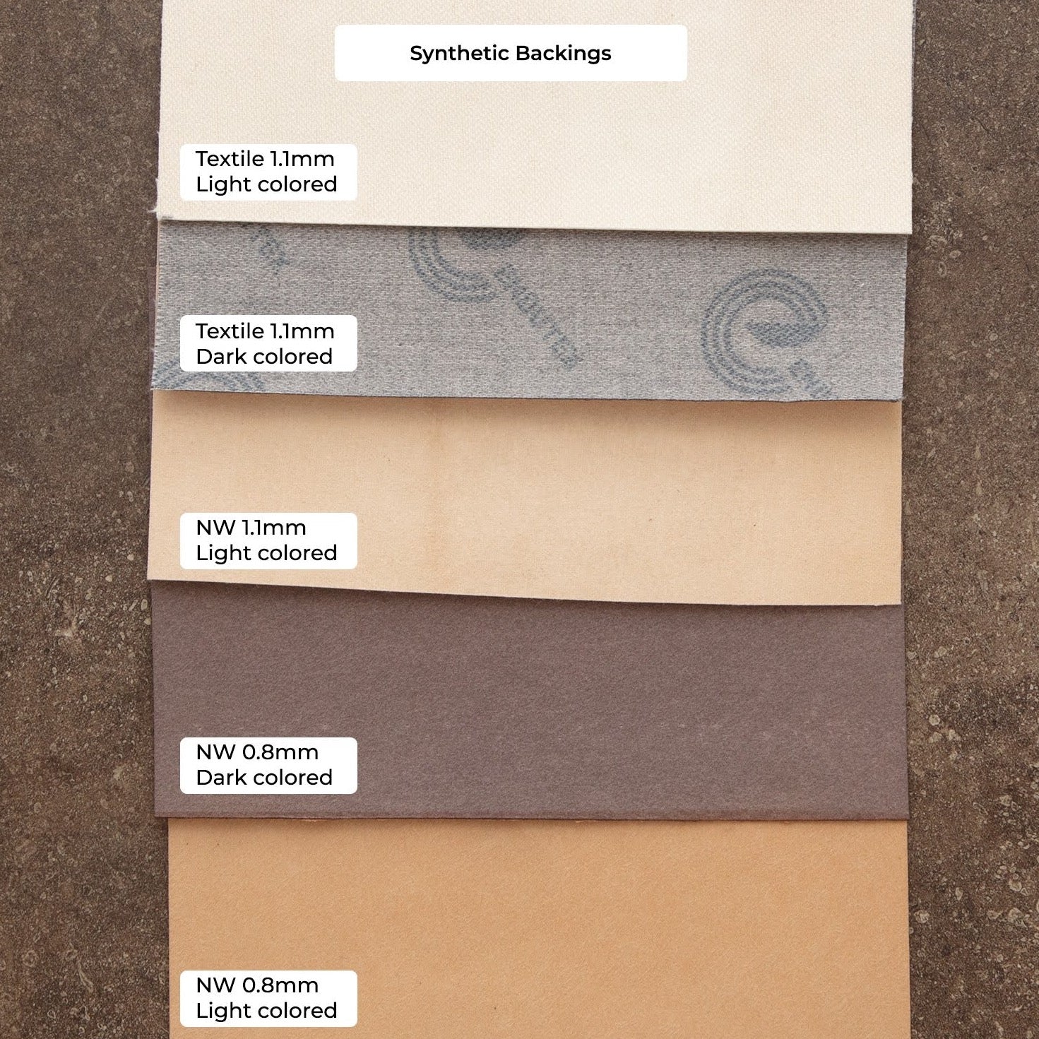 synthetic backings for strong and long lasting cork fabrics