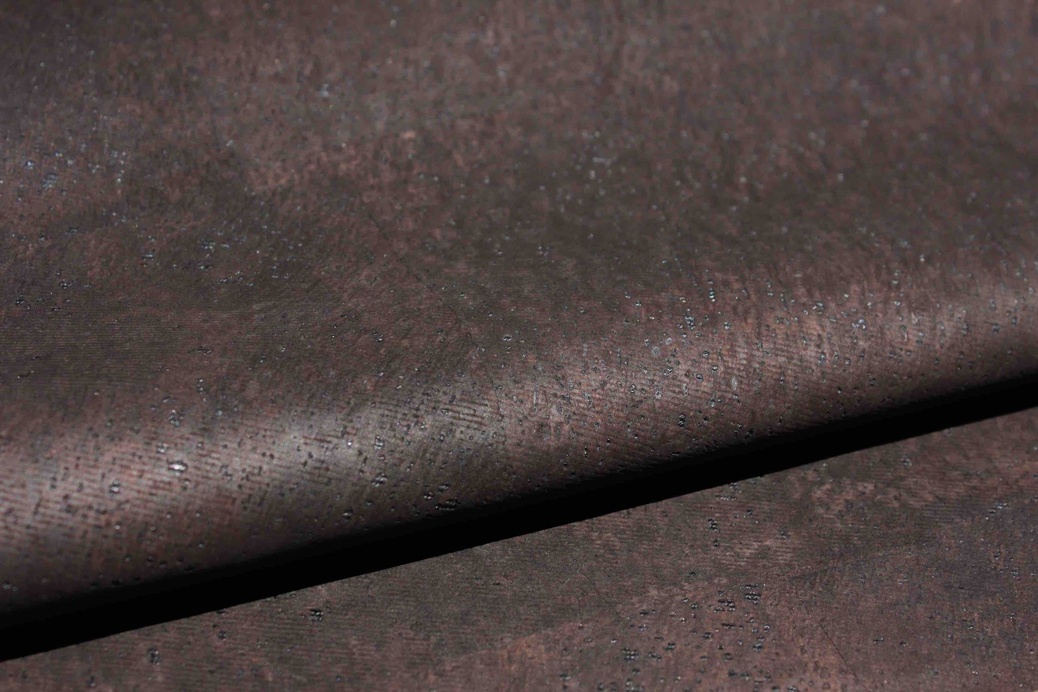 dark brown cork fabric