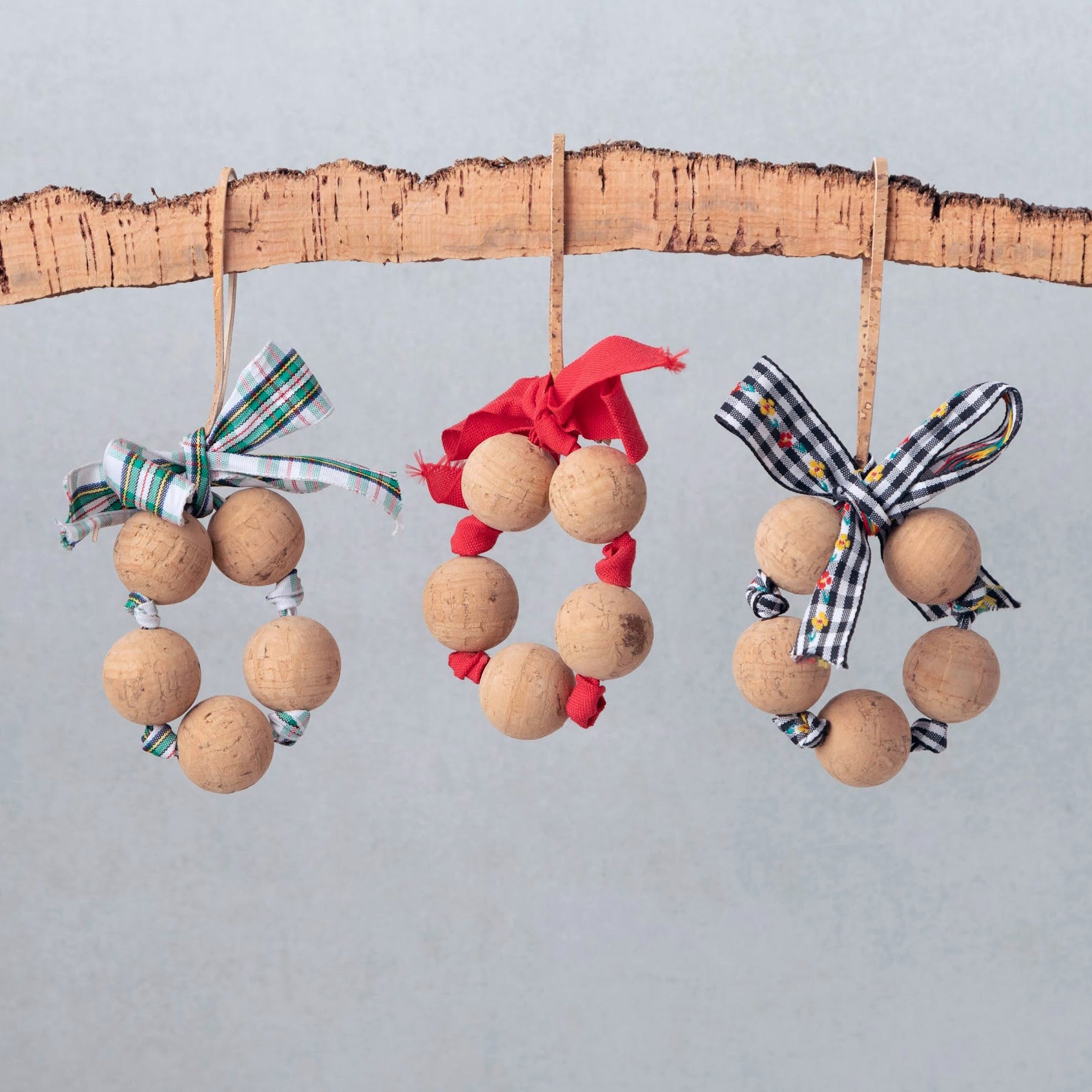 cork  wreath making kit eco-friendly christmas decorations