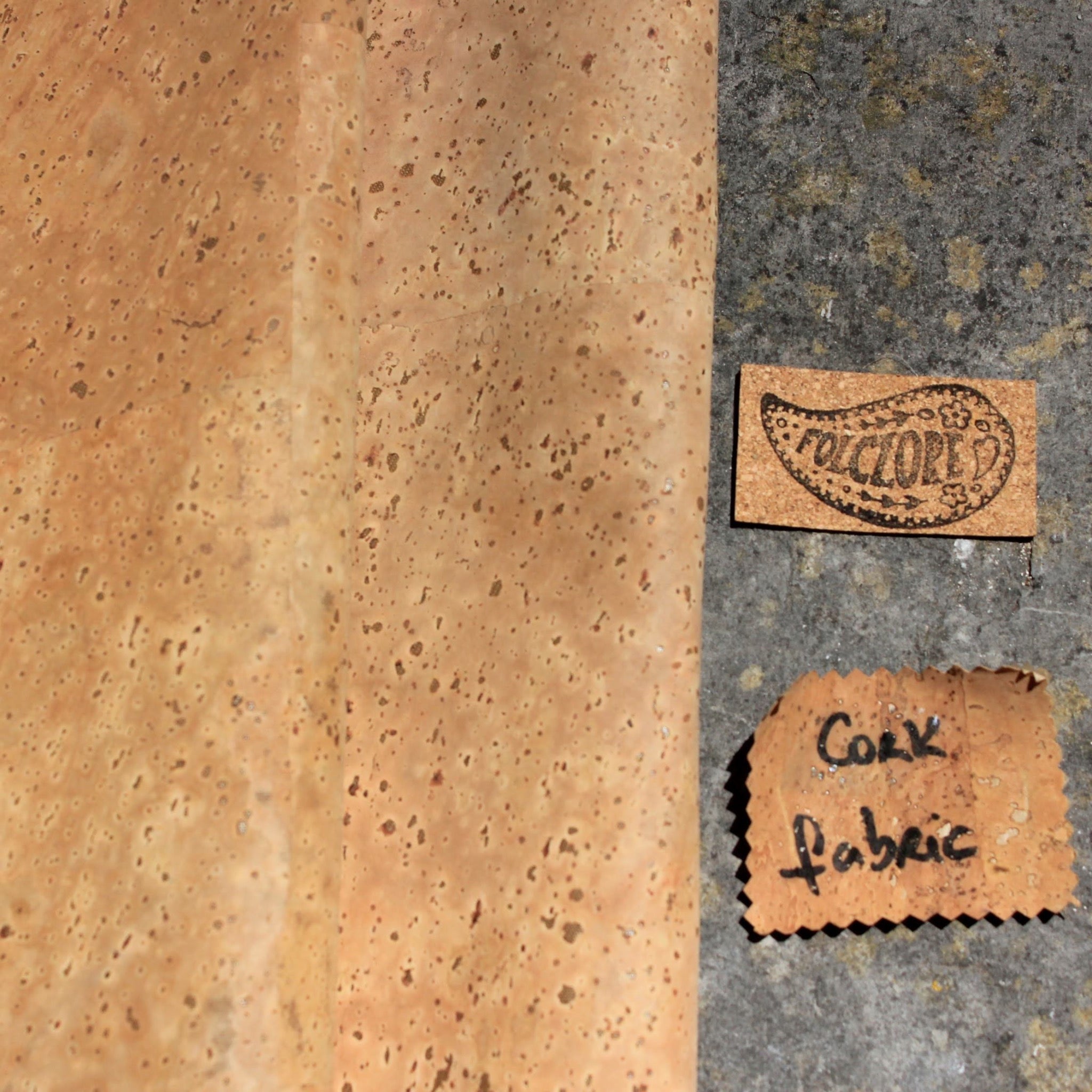 Premium natural cork fabric